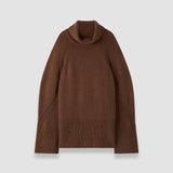 Brown Loftus Pure Cashmere High Neck Jumper - Joseph
