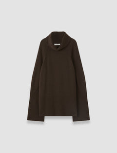 Brown Loftus Pure Cashmere High Neck Jumper - Joseph