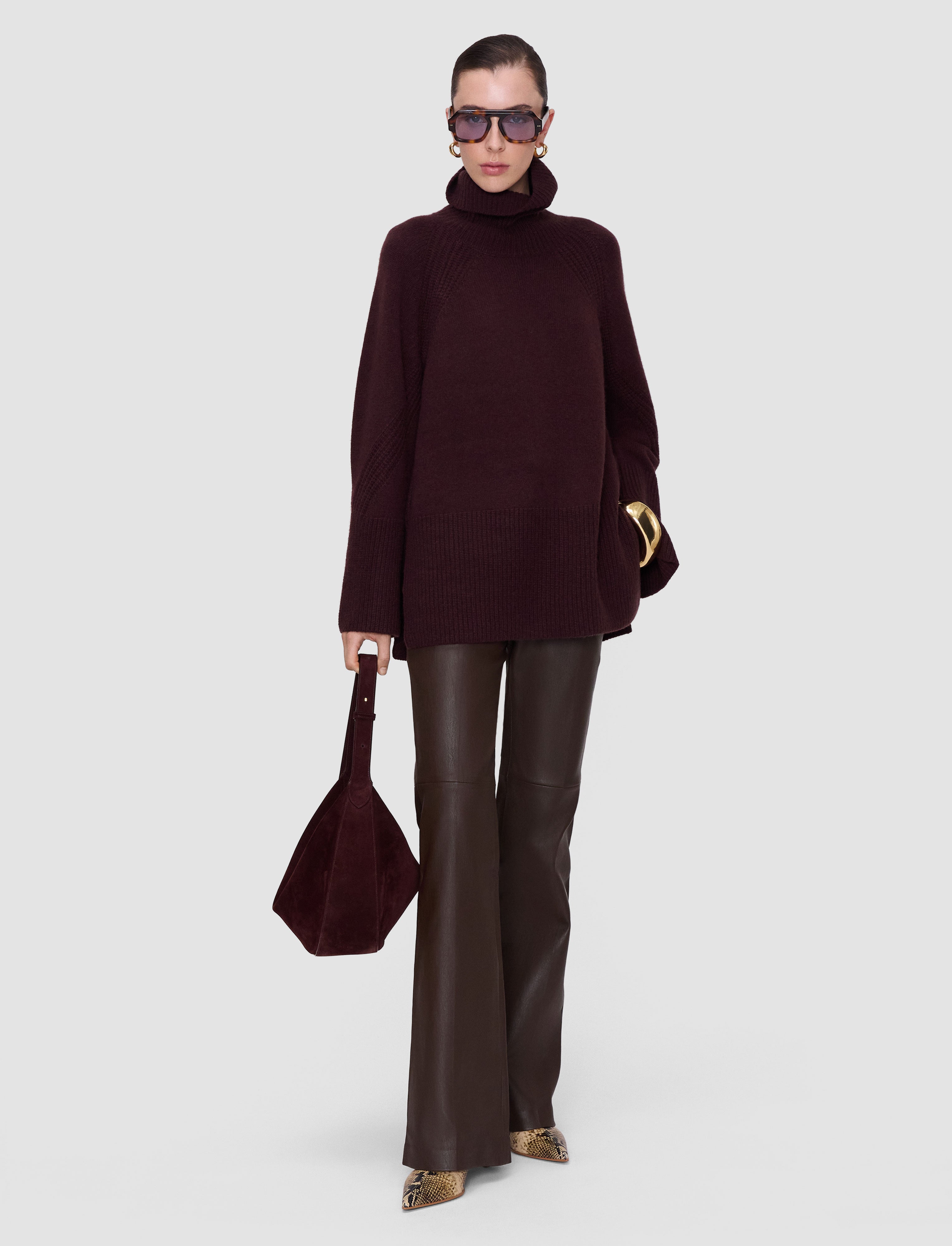 紫-loftus-pure-cashmere-ハイネックセーター-JOSEPH