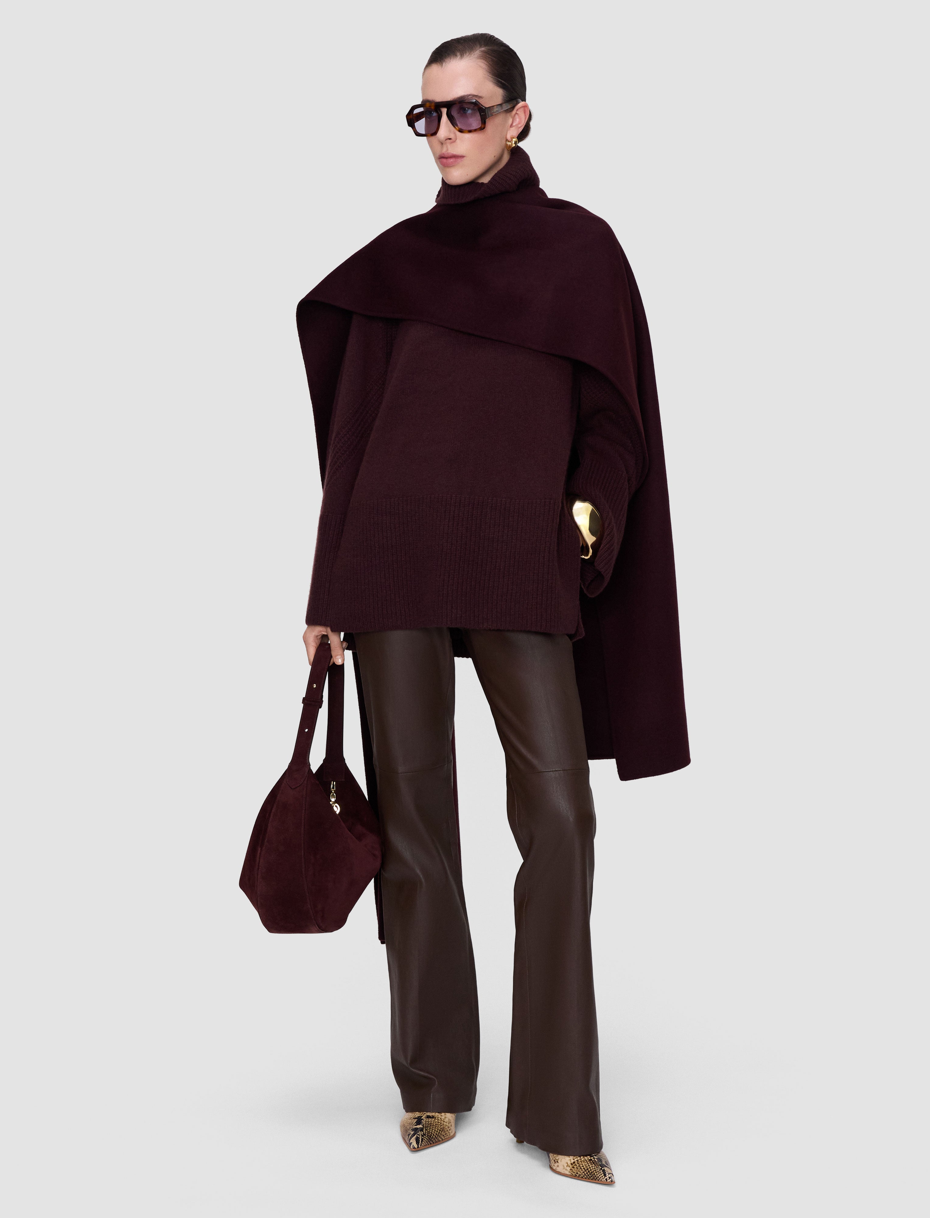 紫-loftus-pure-cashmere-ハイネックセーター-JOSEPH