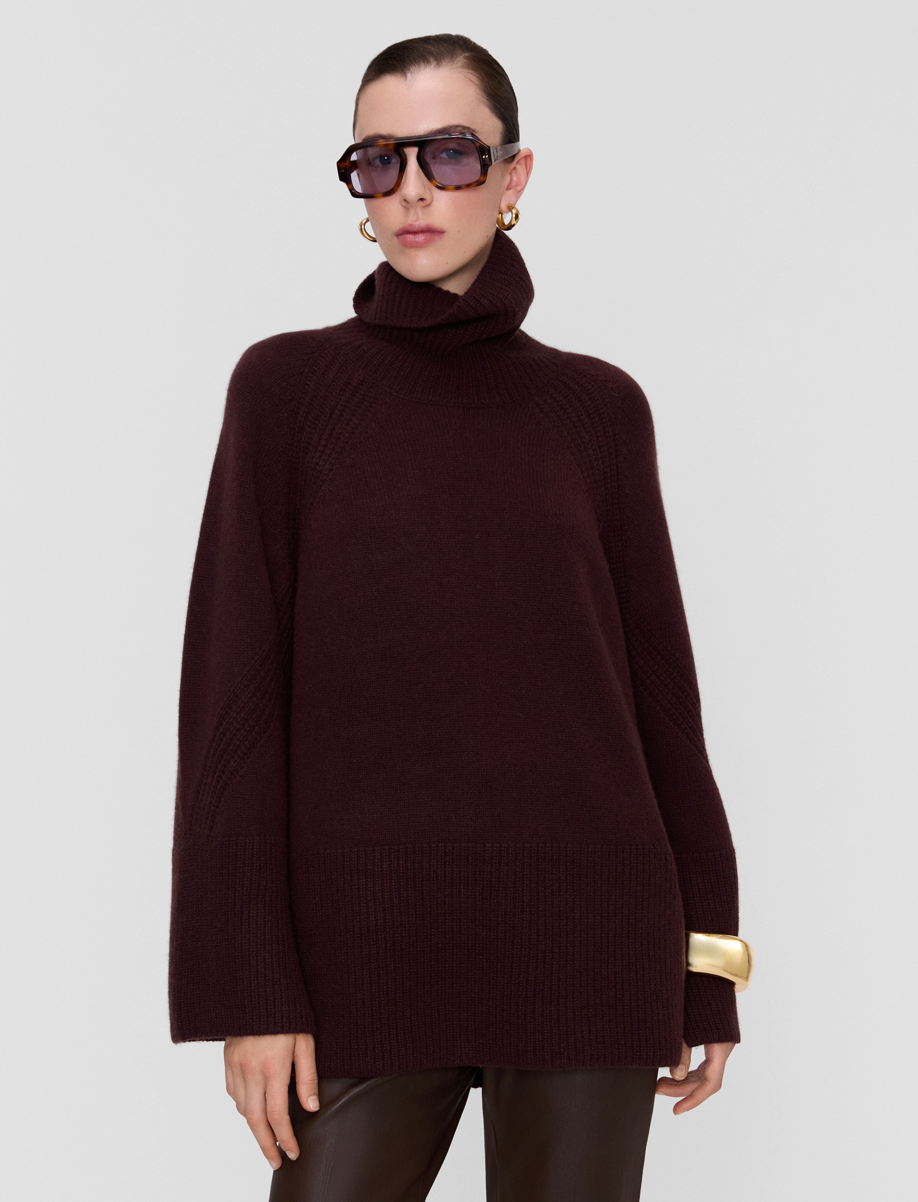 紫-loftus-pure-cashmere-ハイネックセーター-JOSEPH