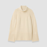 White Loftus Pure Cashmere High Neck Jumper - Joseph