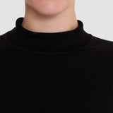 Black Lola Silk Stretch High Neck Top - Joseph