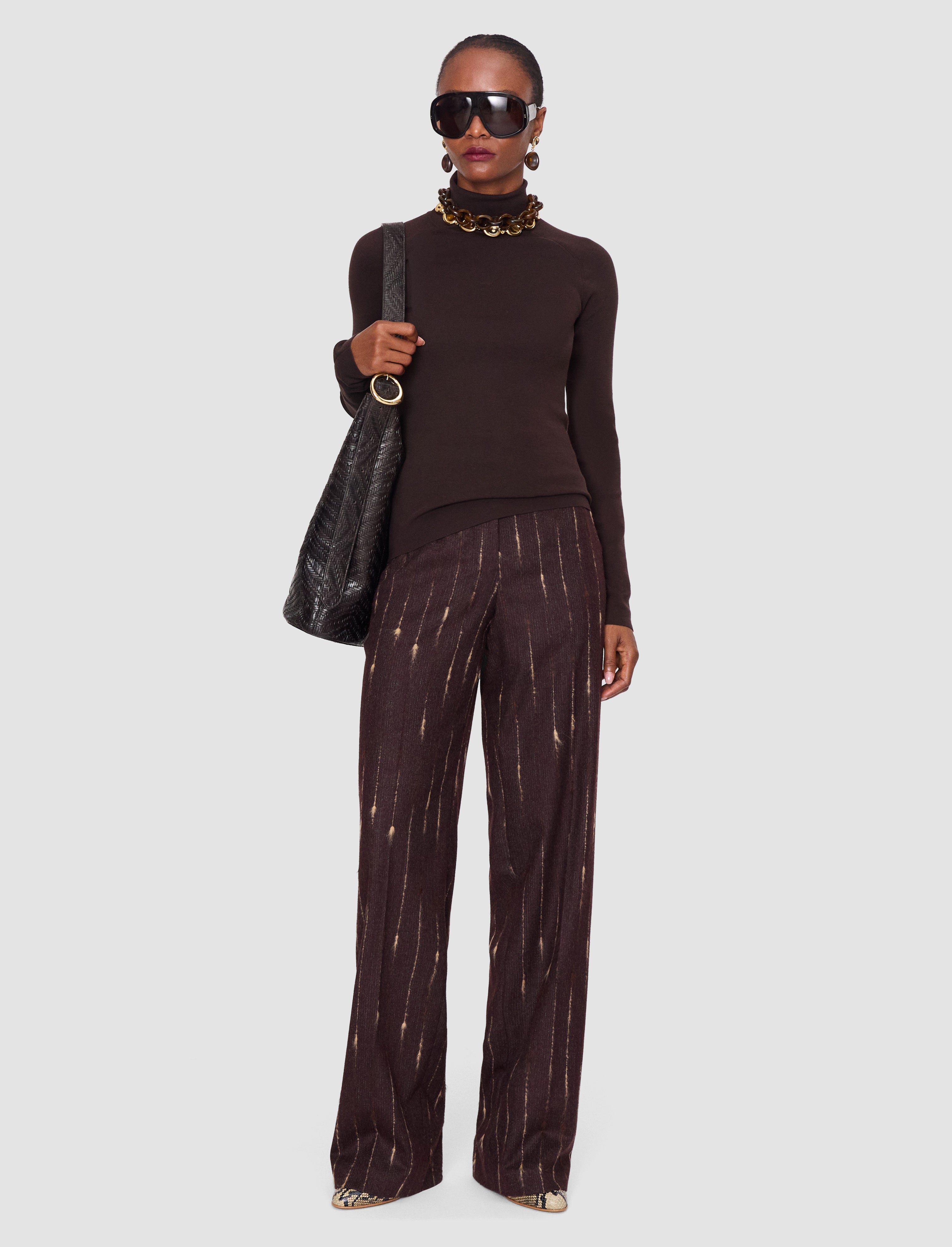 brown-lola-silk-stretch-high-neck-top-JOSEPH