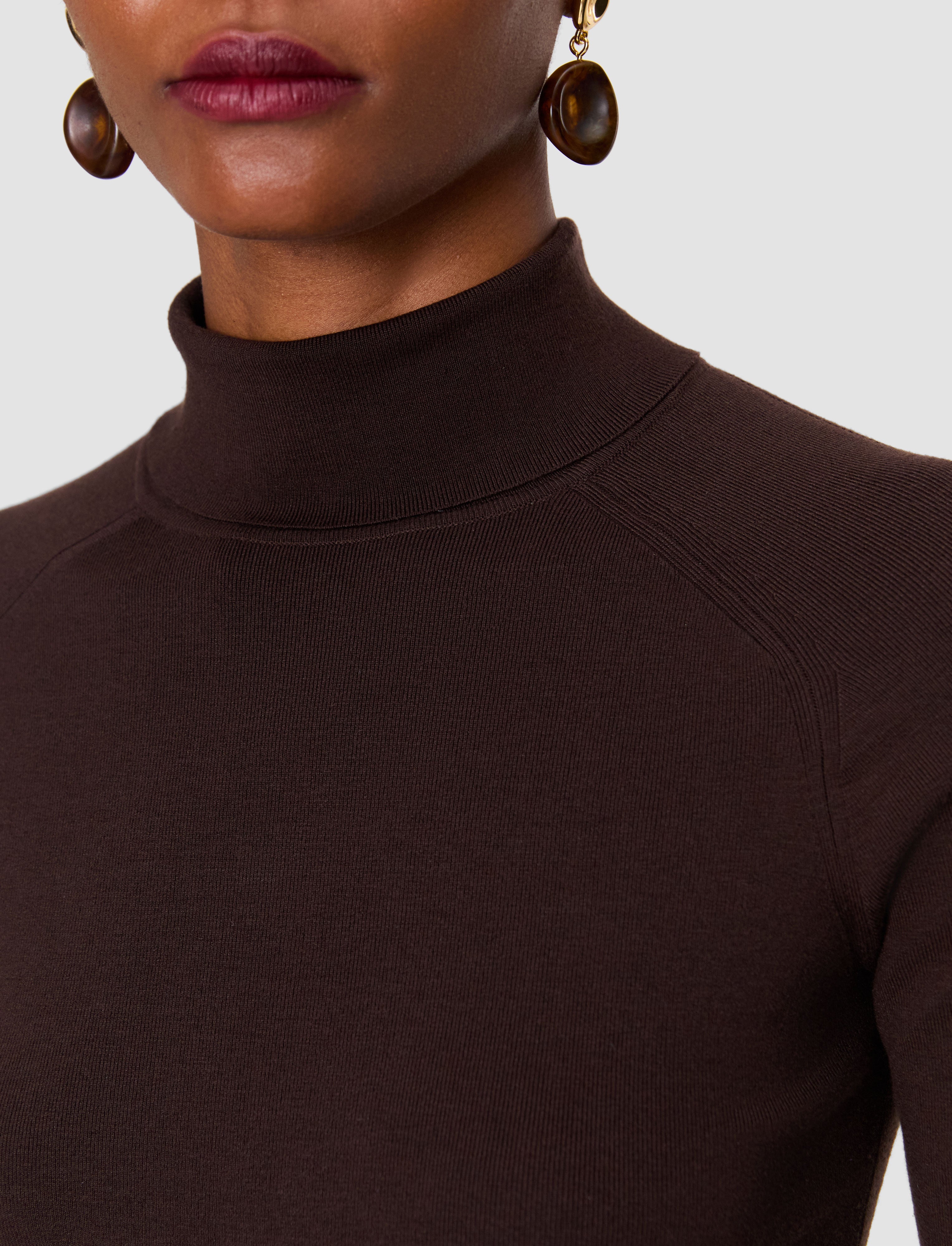 brown-lola-silk-stretch-high-neck-top-JOSEPH