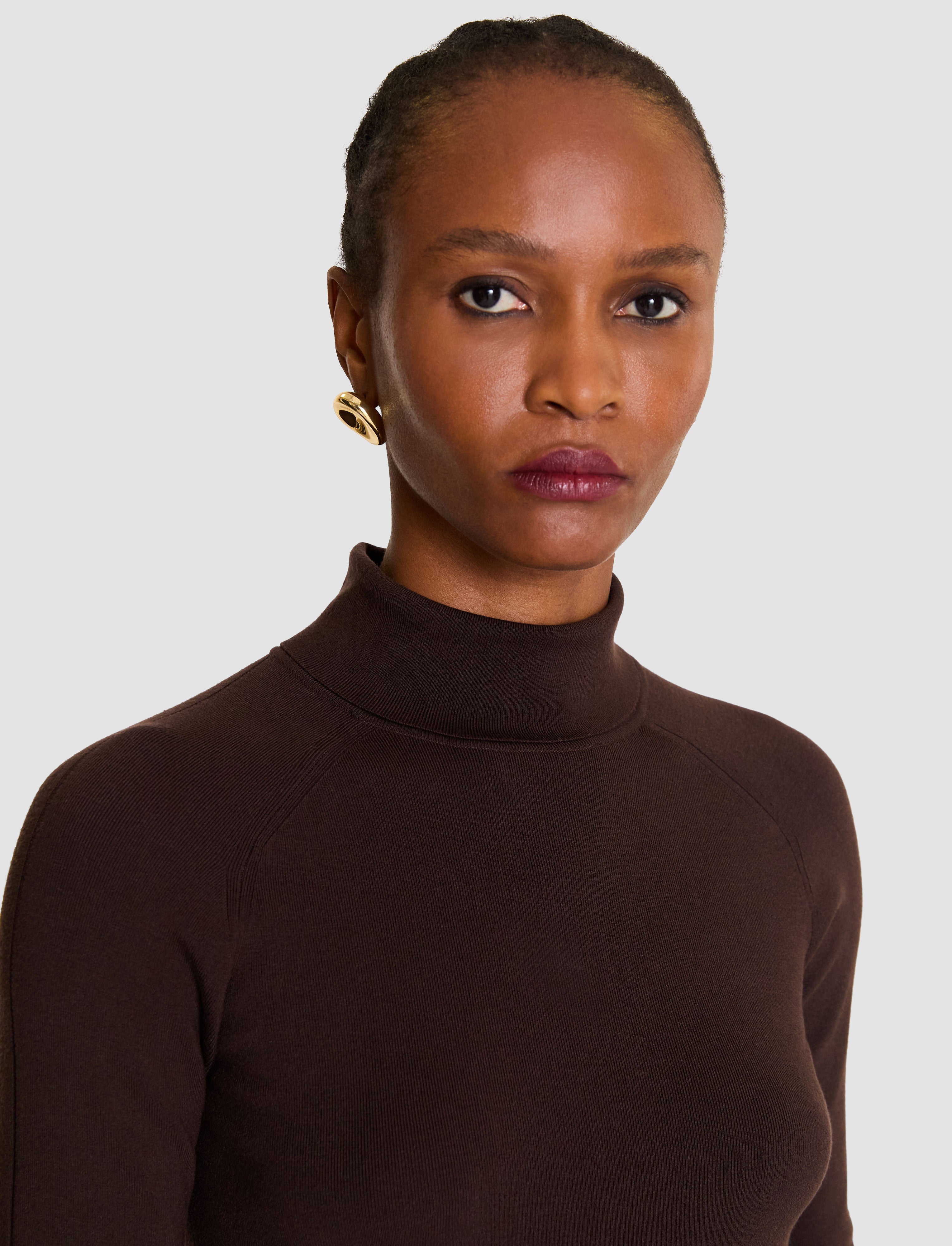 marron-top-col-montant-lola-en-stretch-de-soie-JOSEPH