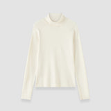 Ivory Lola Silk Stretch High Neck Top - Joseph