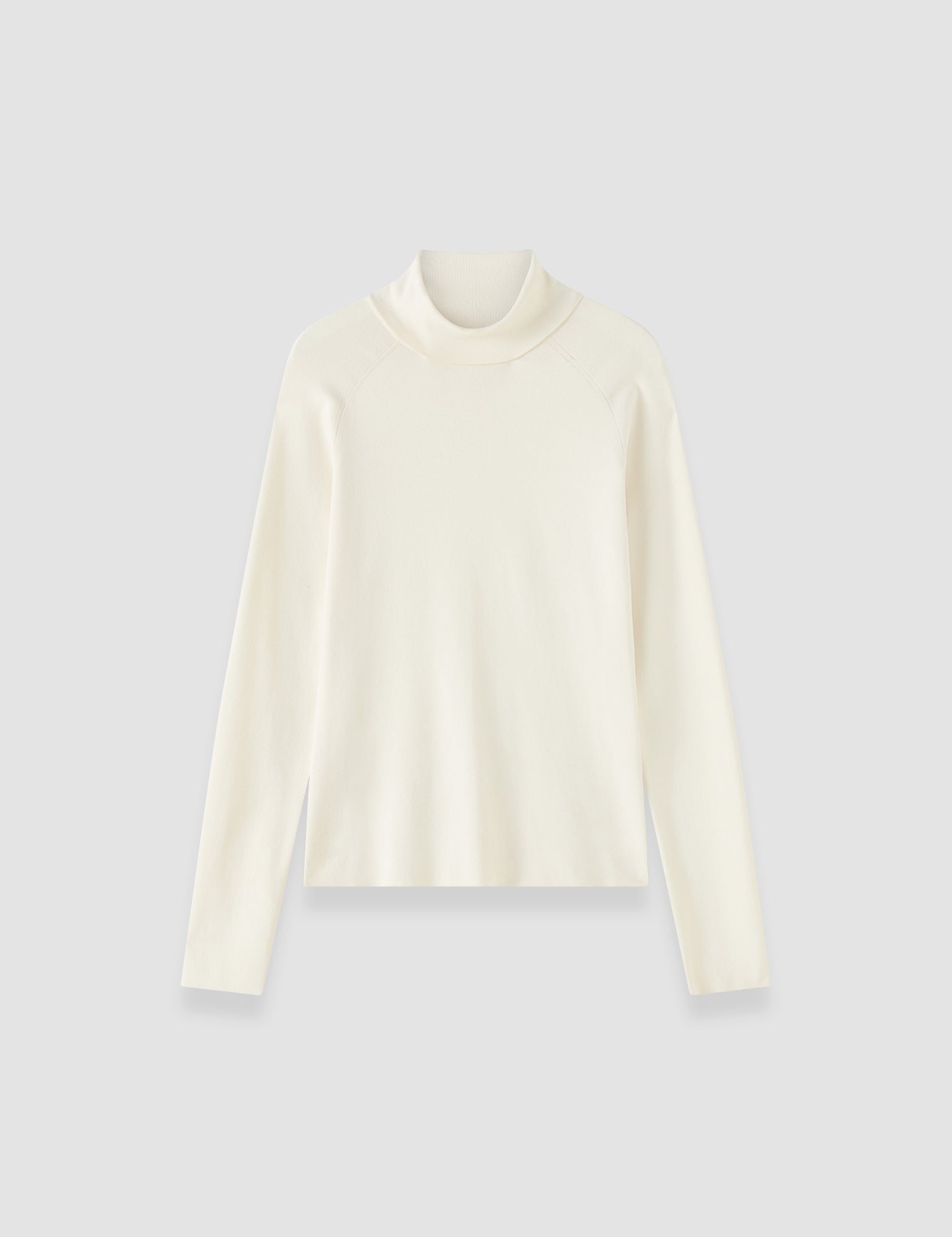 Ivory Lola Silk Stretch High Neck Top - Joseph