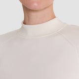 Ivory Lola Silk Stretch High Neck Top - Joseph