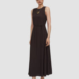 Robe Lottie en crêpe mélangé de soie 