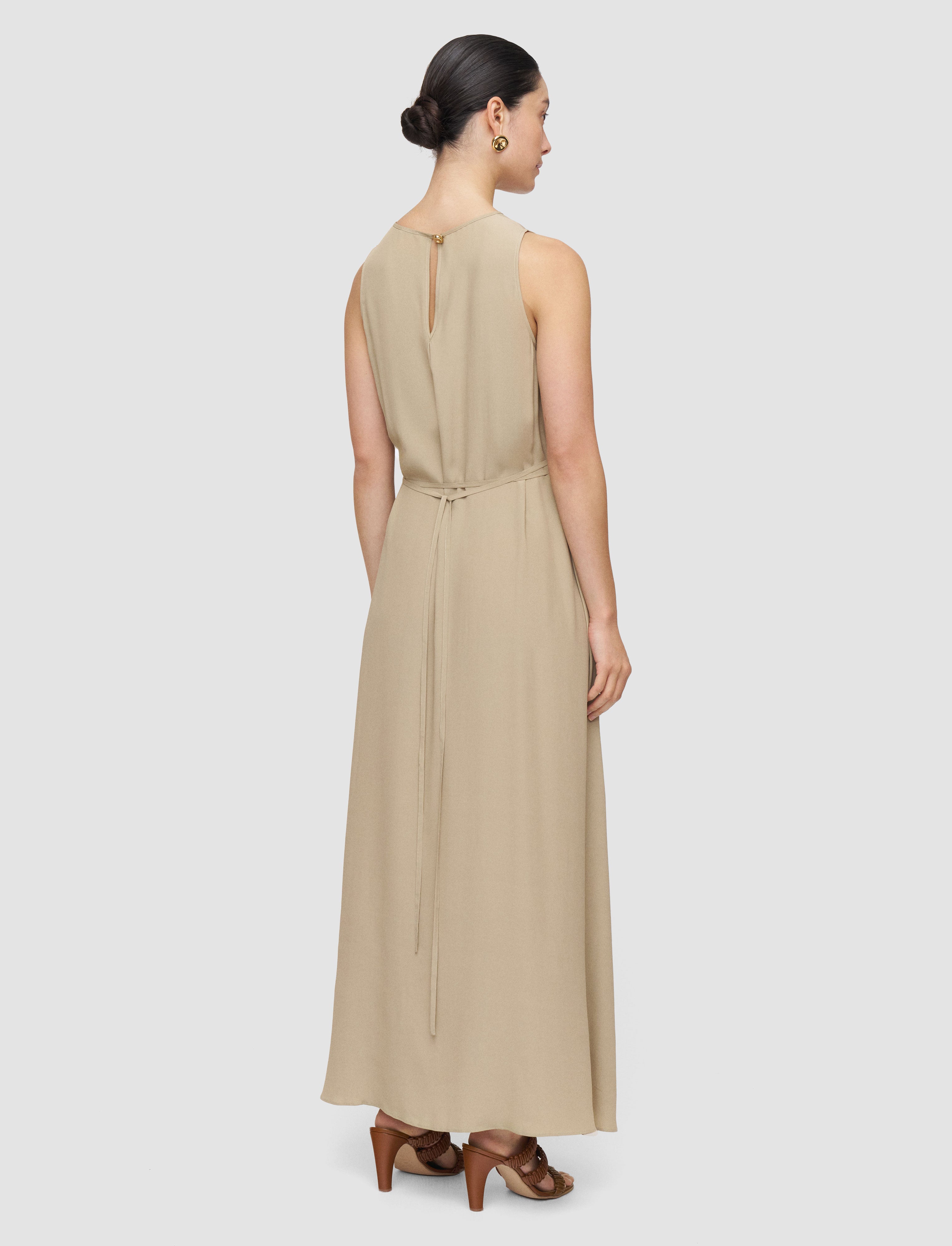 緑-lottie-silk-blend-crepe-ドレス-JOSEPH