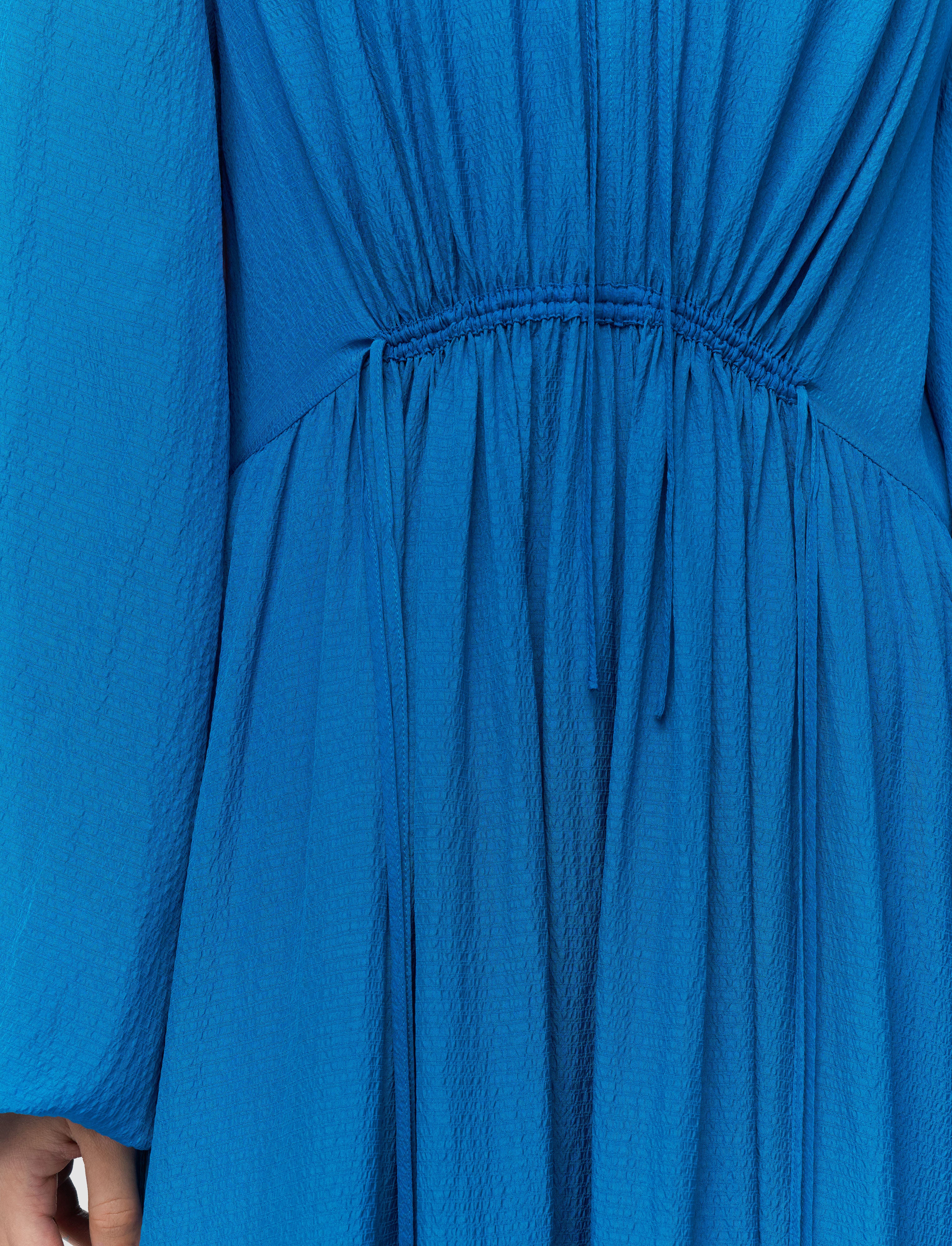 joseph blue dress Lotus Textured Silk Dress in Blue