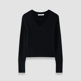 Pull col V Lucille en pur cachemire léger