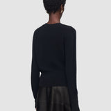 Black Lucille Light Pure Cashmere V Neck Jumper - Joseph