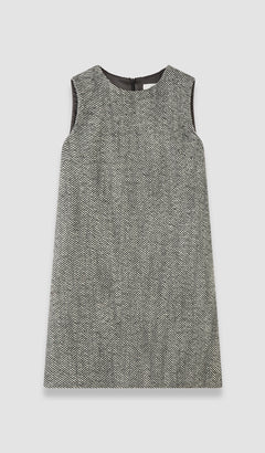 Grey Lulu Wool Twill Dress - Joseph