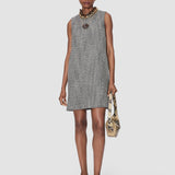Grey Lulu Wool Twill Dress - Joseph