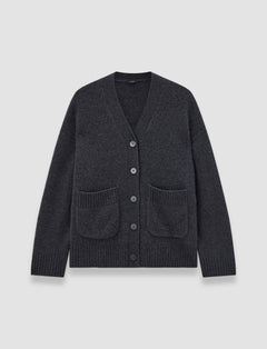 Grey Luxe Cashmere Cardigan - Joseph