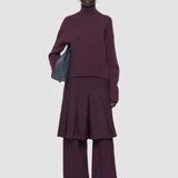 Luxe Cashmere ハイネックジャンパー 