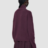 Luxe Cashmere ハイネックジャンパー 