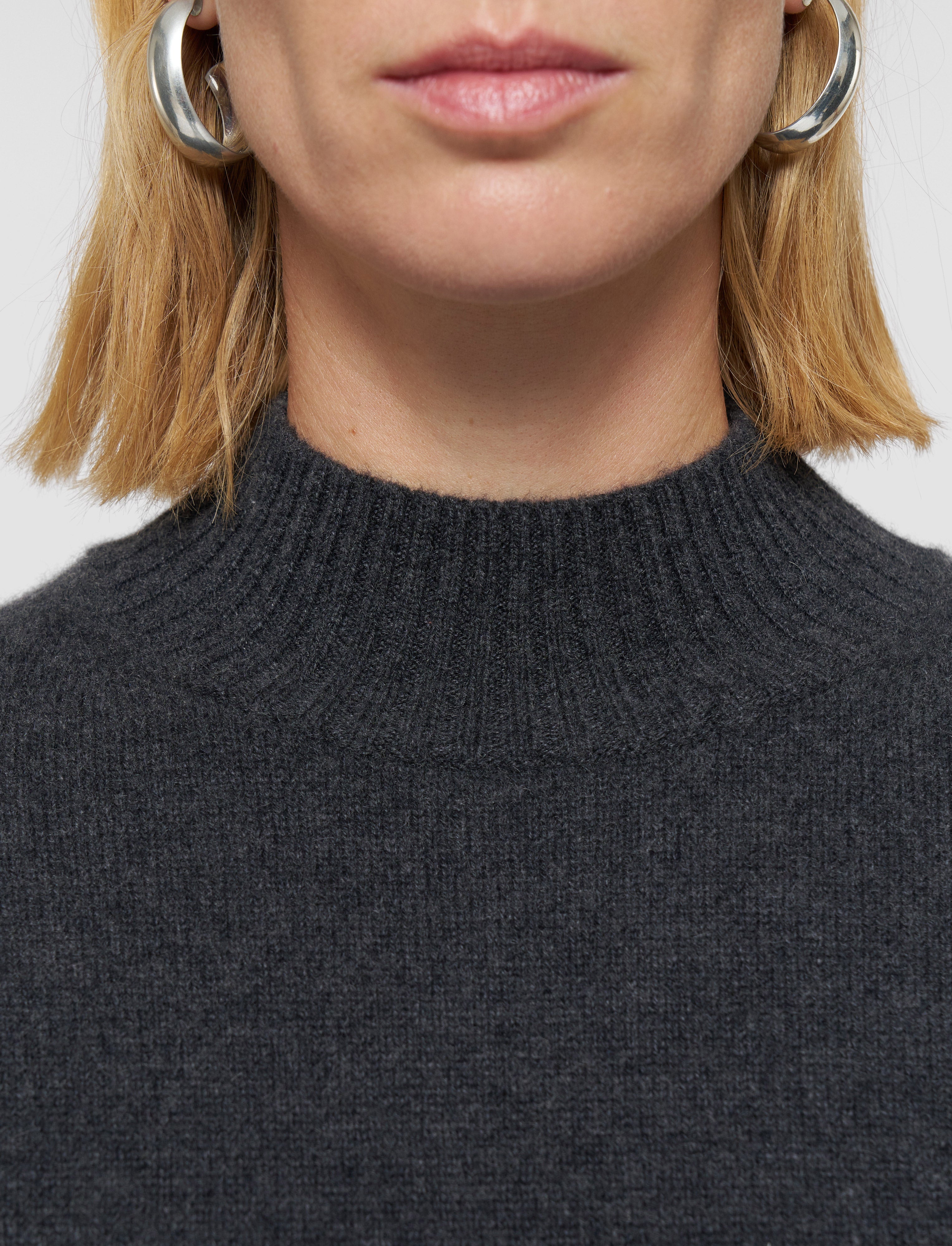 グレー-luxe-cashmere-トップ-JOSEPH
