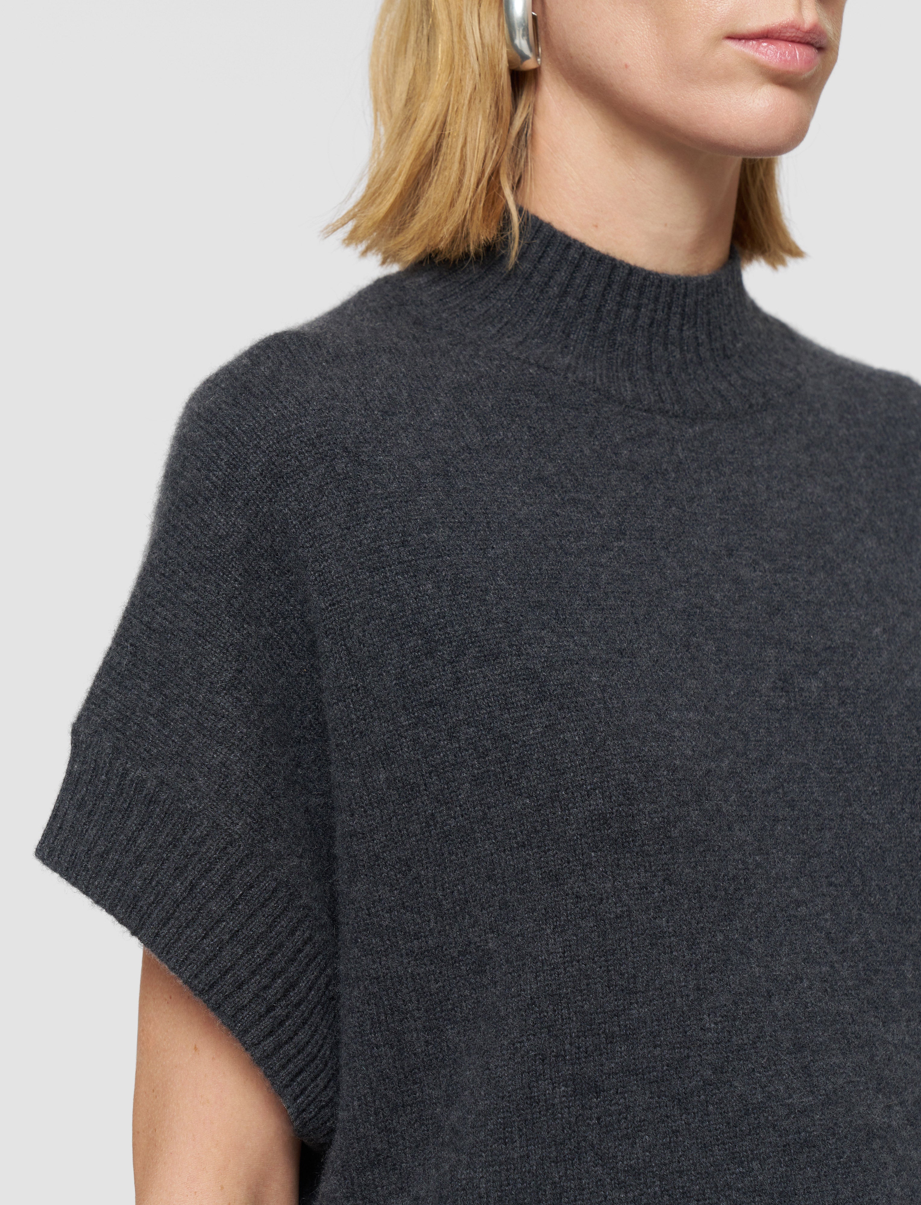 グレー-luxe-cashmere-トップ-JOSEPH