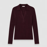 Merino Wool Rib Polo