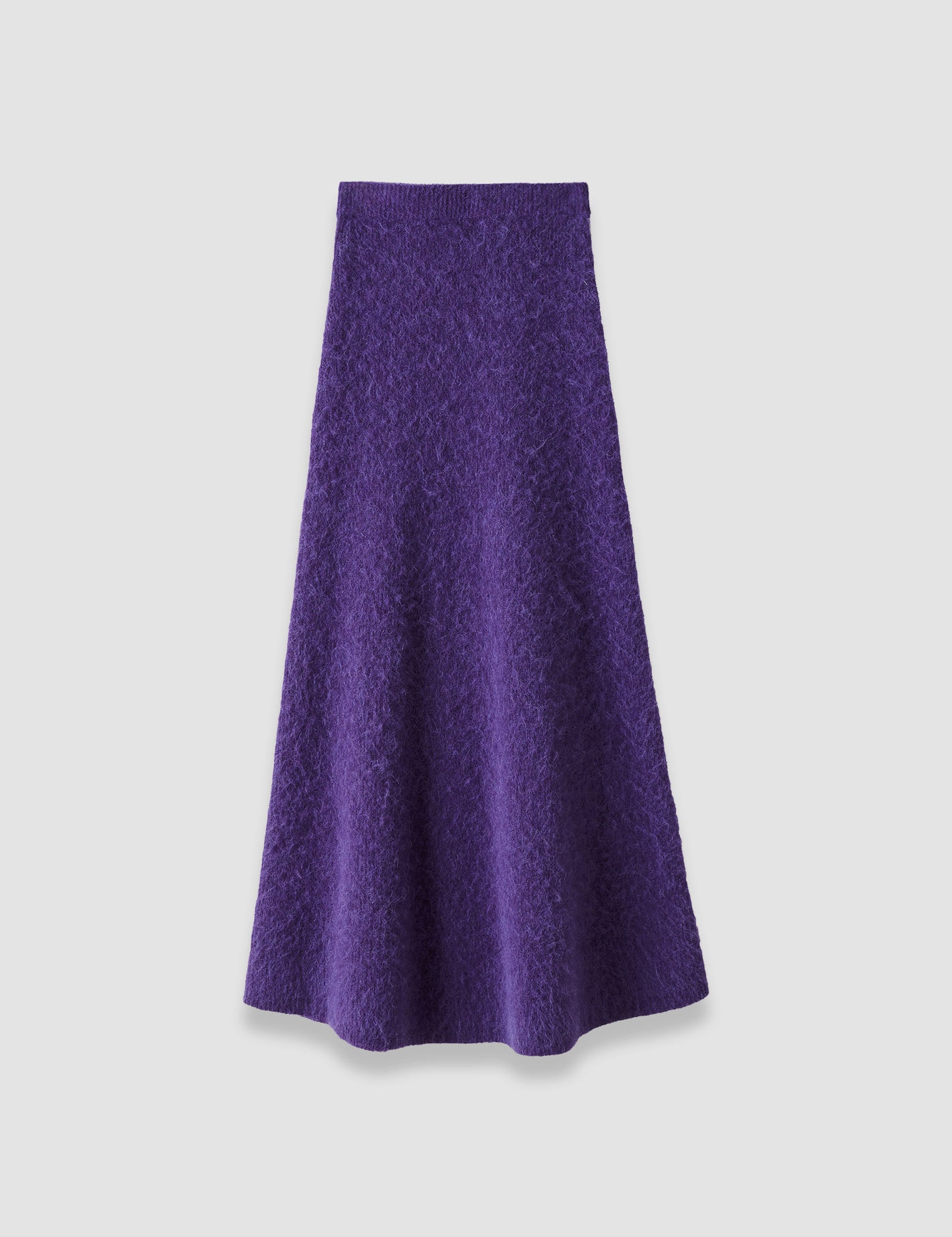 Purple Mairie Brushed Alpaca Skirt - Joseph