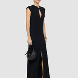 Black Maison Fluid Jersey Dress - Joseph