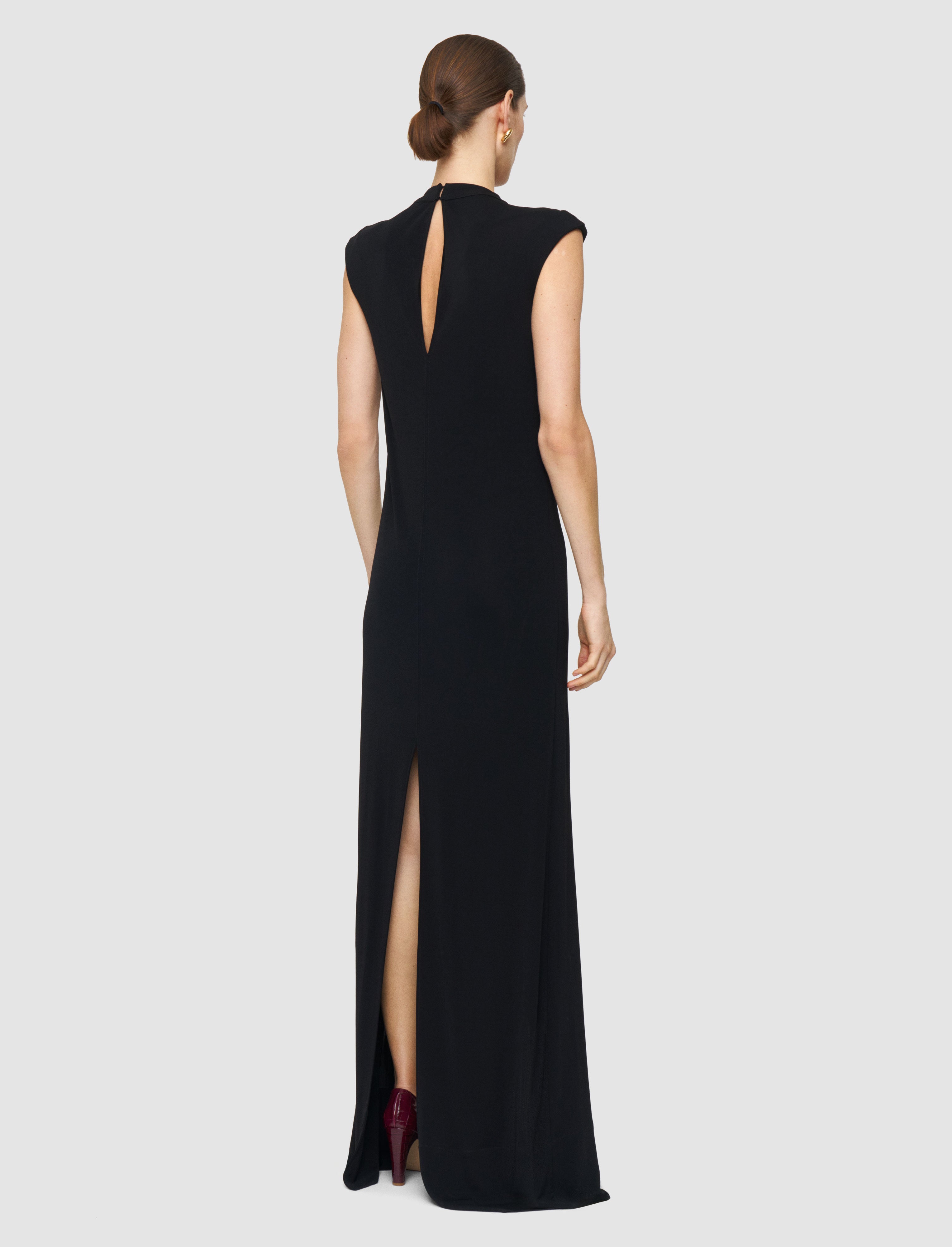 Maison Fluid Jersey Maxi Dress in Black | JOSEPH US Maison Fluid Jersey Maxi Dress in Black | JOSEPH US