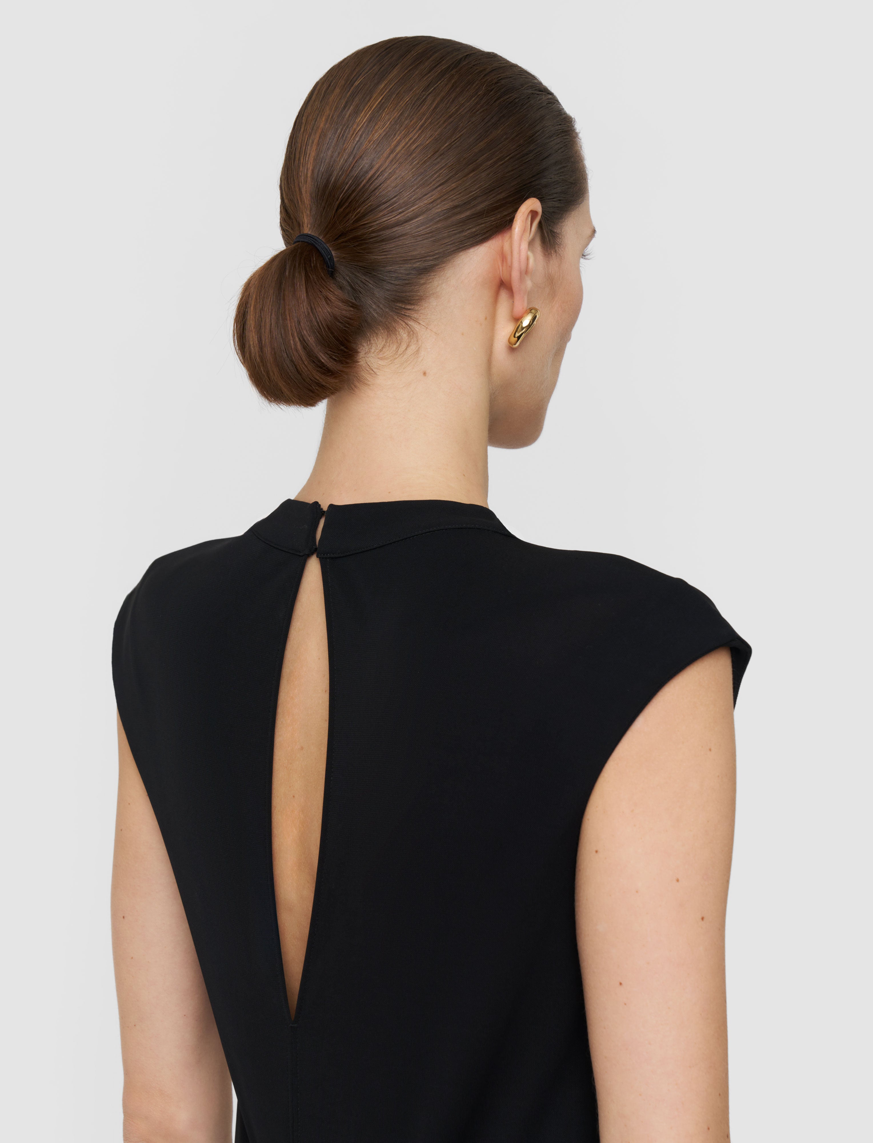 ブラック-maison-fluid-jersey-マキシドレス-JOSEPH