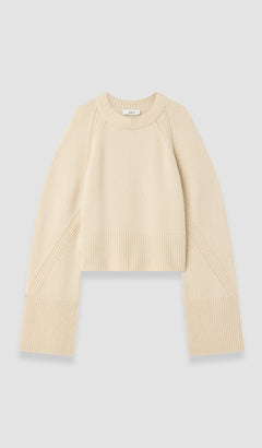 White Maple Pure Cashmere Jumper - Joseph