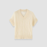 White Mar Mohair Silk Voile Top - Joseph