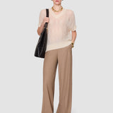White Mar Mohair Silk Voile Top - Joseph