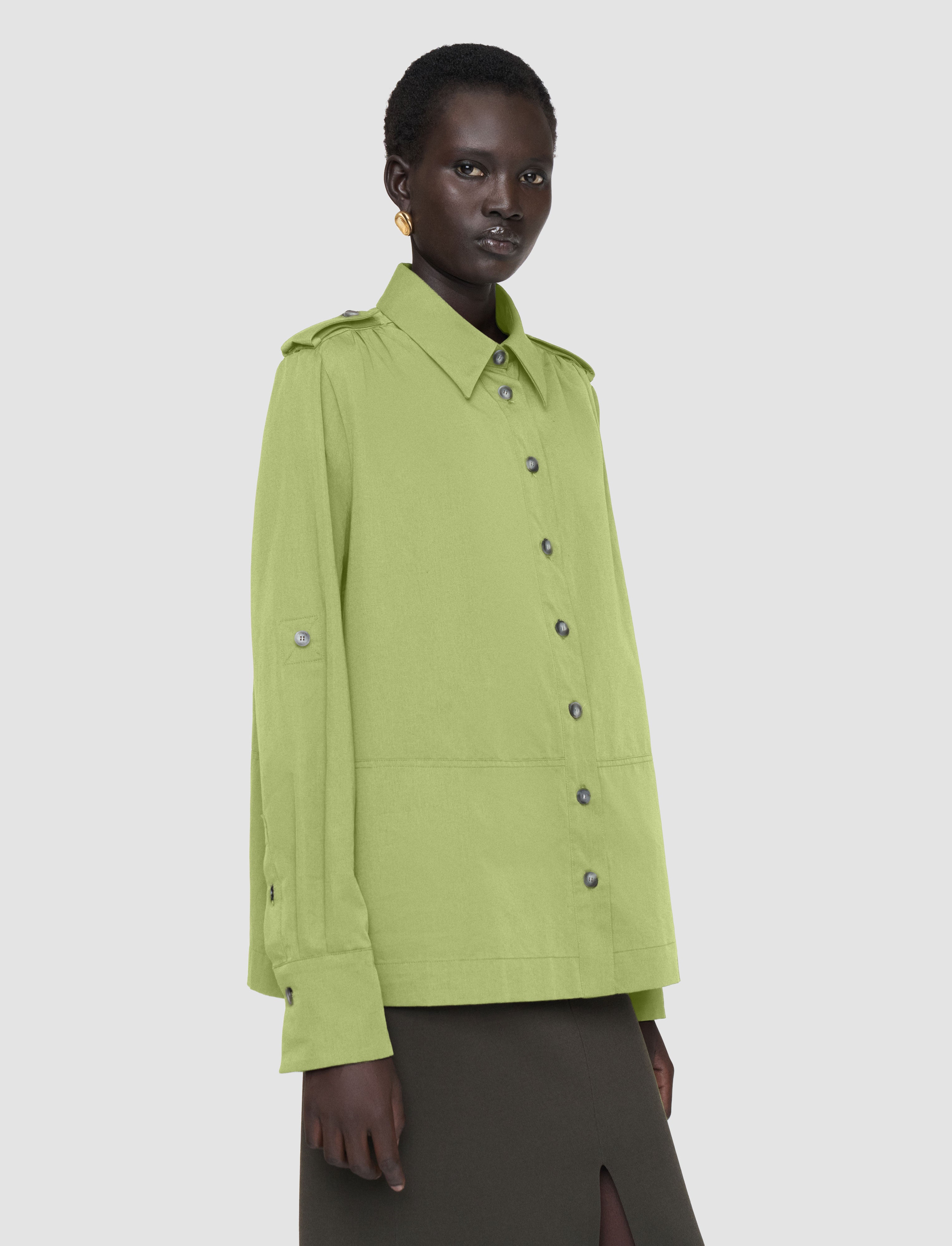 green-mars-cotton-linen-shirt-JOSEPH