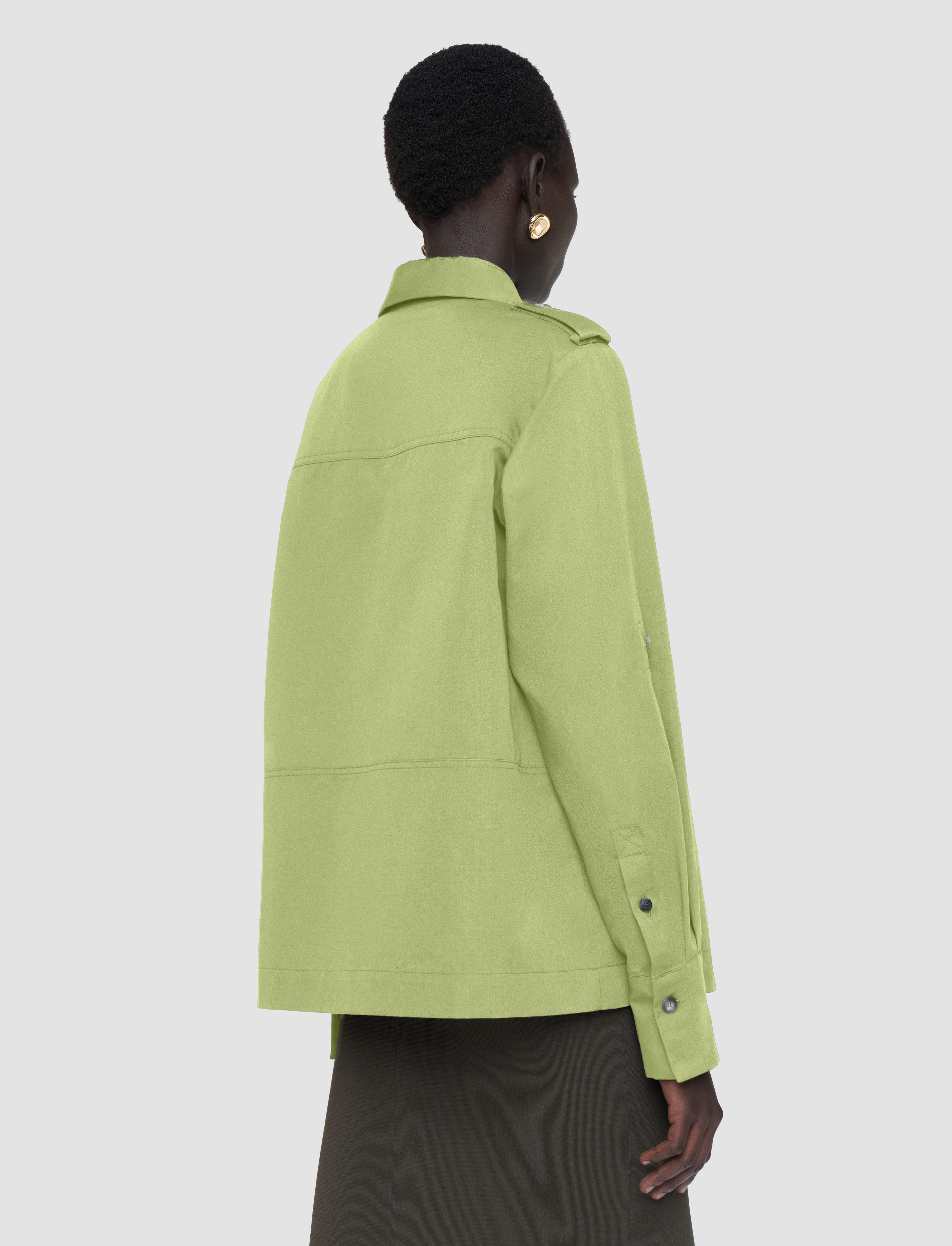 green-mars-cotton-linen-shirt-JOSEPH