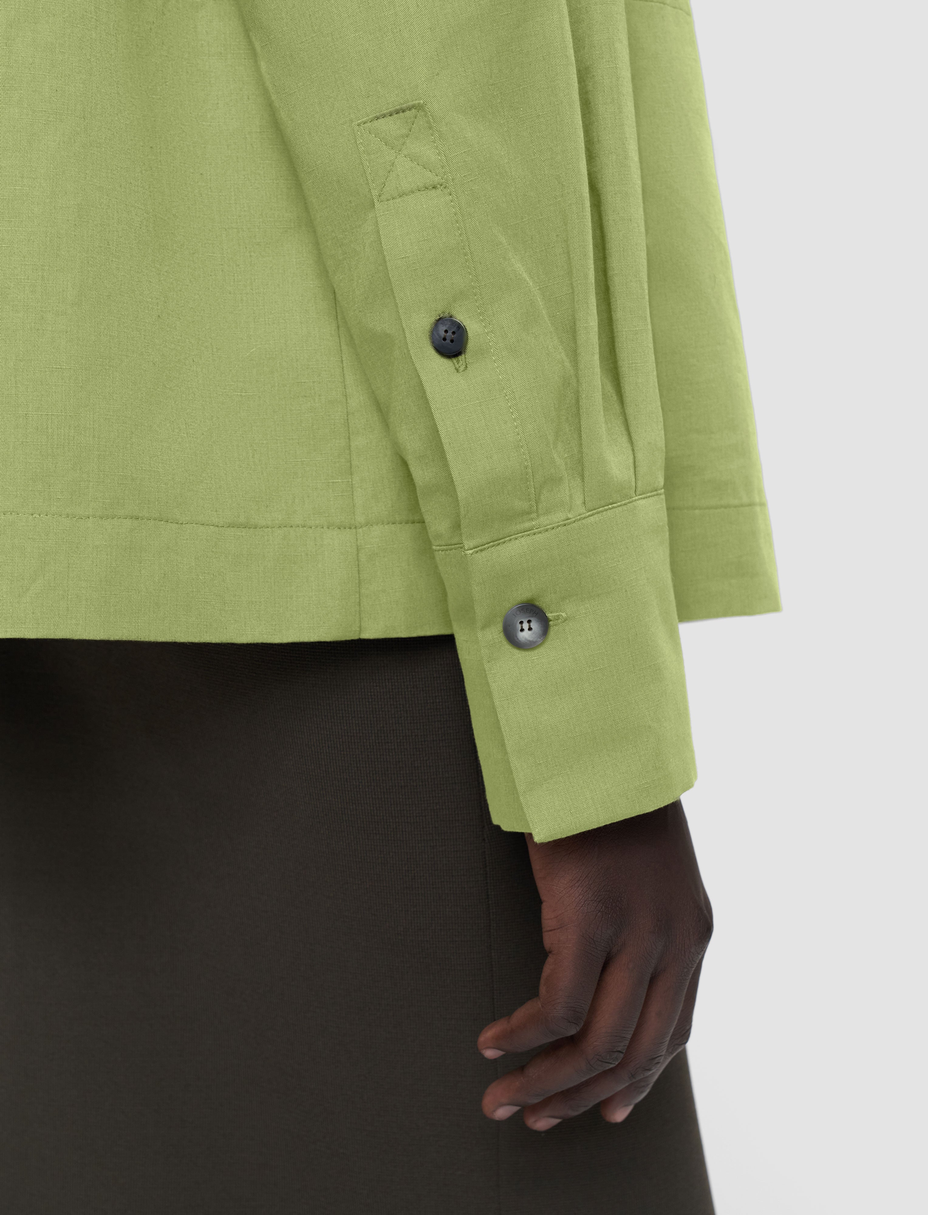 green-mars-cotton-linen-shirt-JOSEPH
