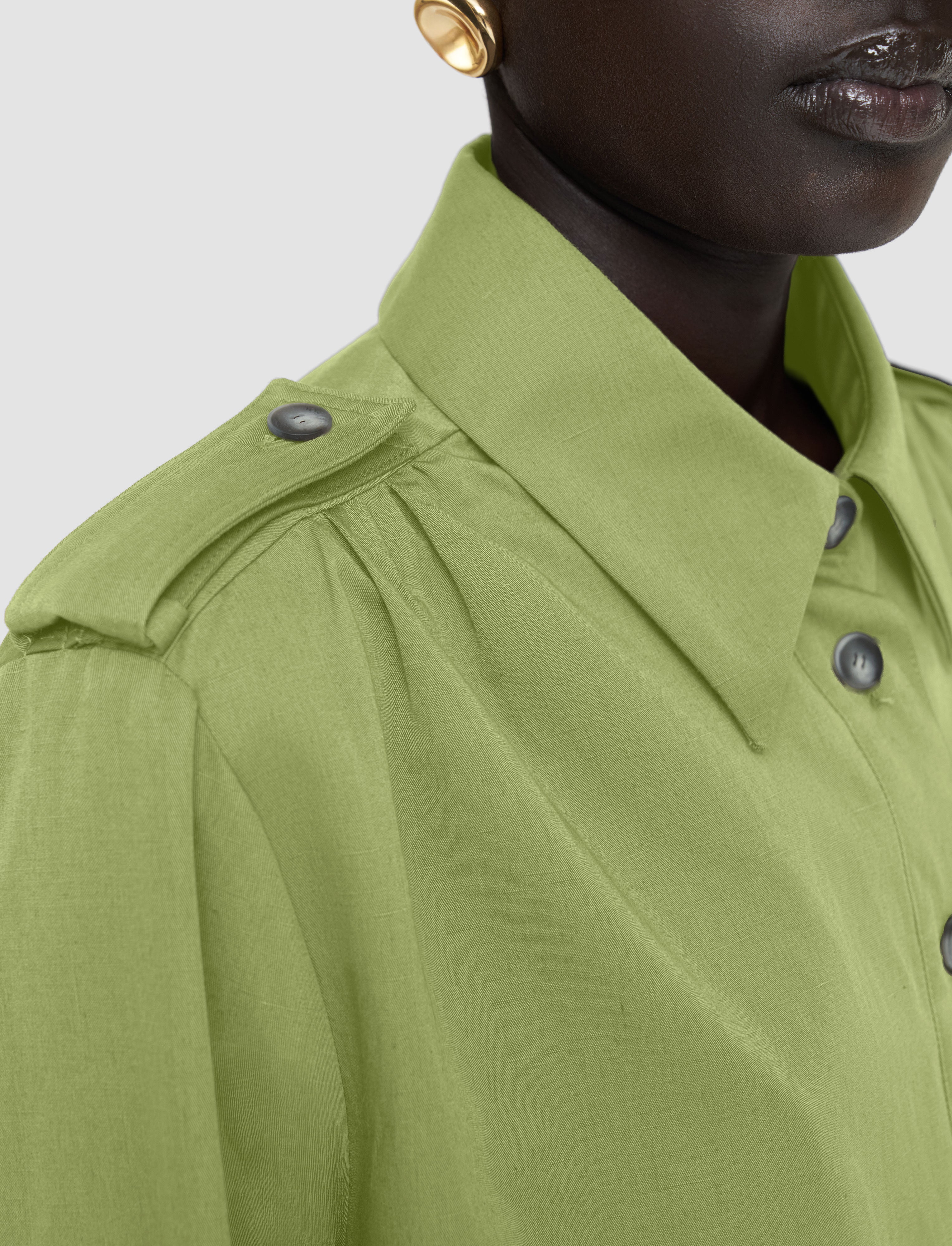 green-mars-cotton-linen-shirt-JOSEPH