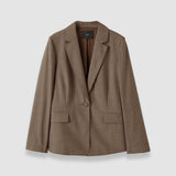 Brown Marty Light Wool Tailoring Jacket - Joseph