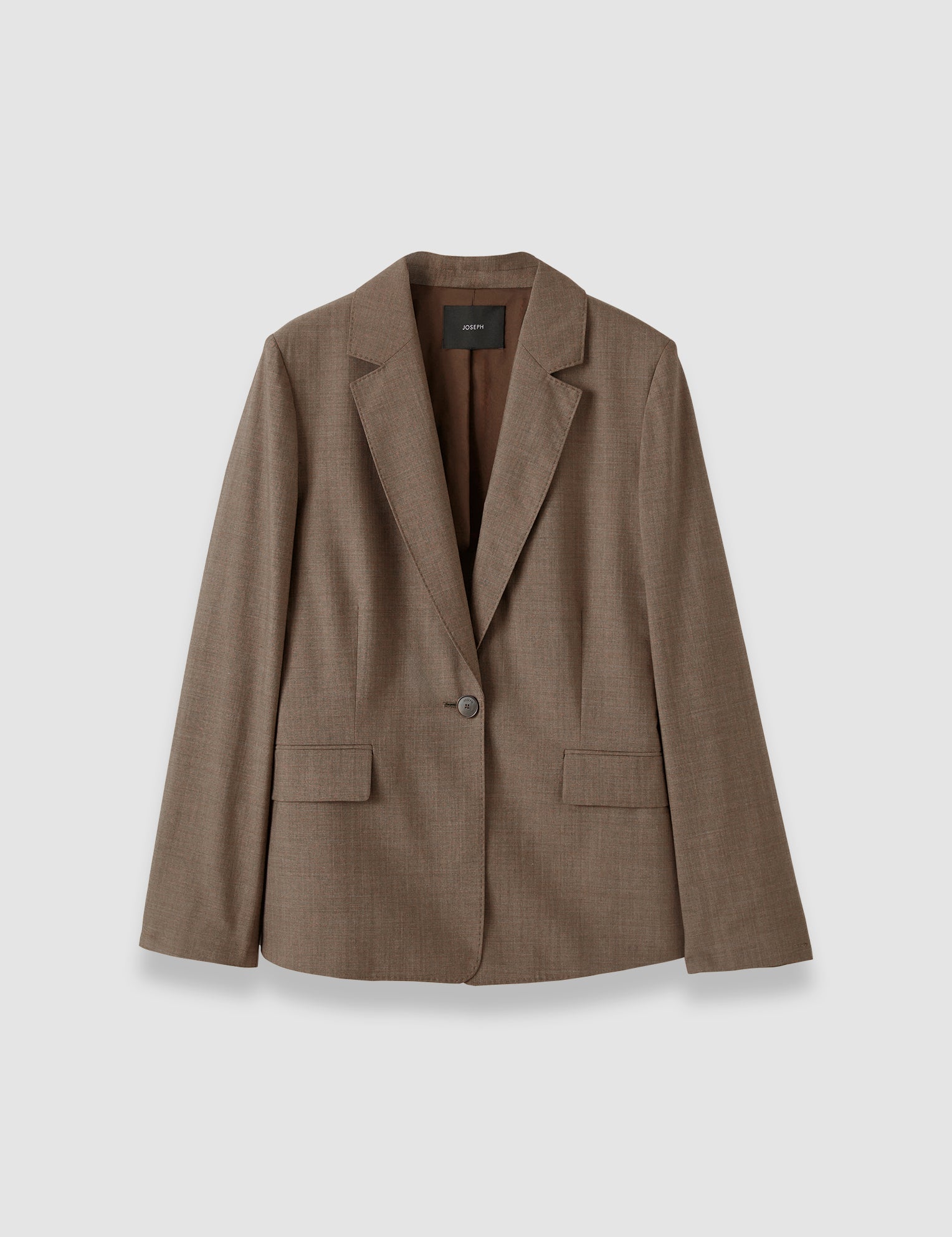 Brown Marty Light Wool Tailoring Jacket - Joseph