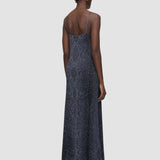 Blue Mary Lurex Snake Knit Dress - Joseph