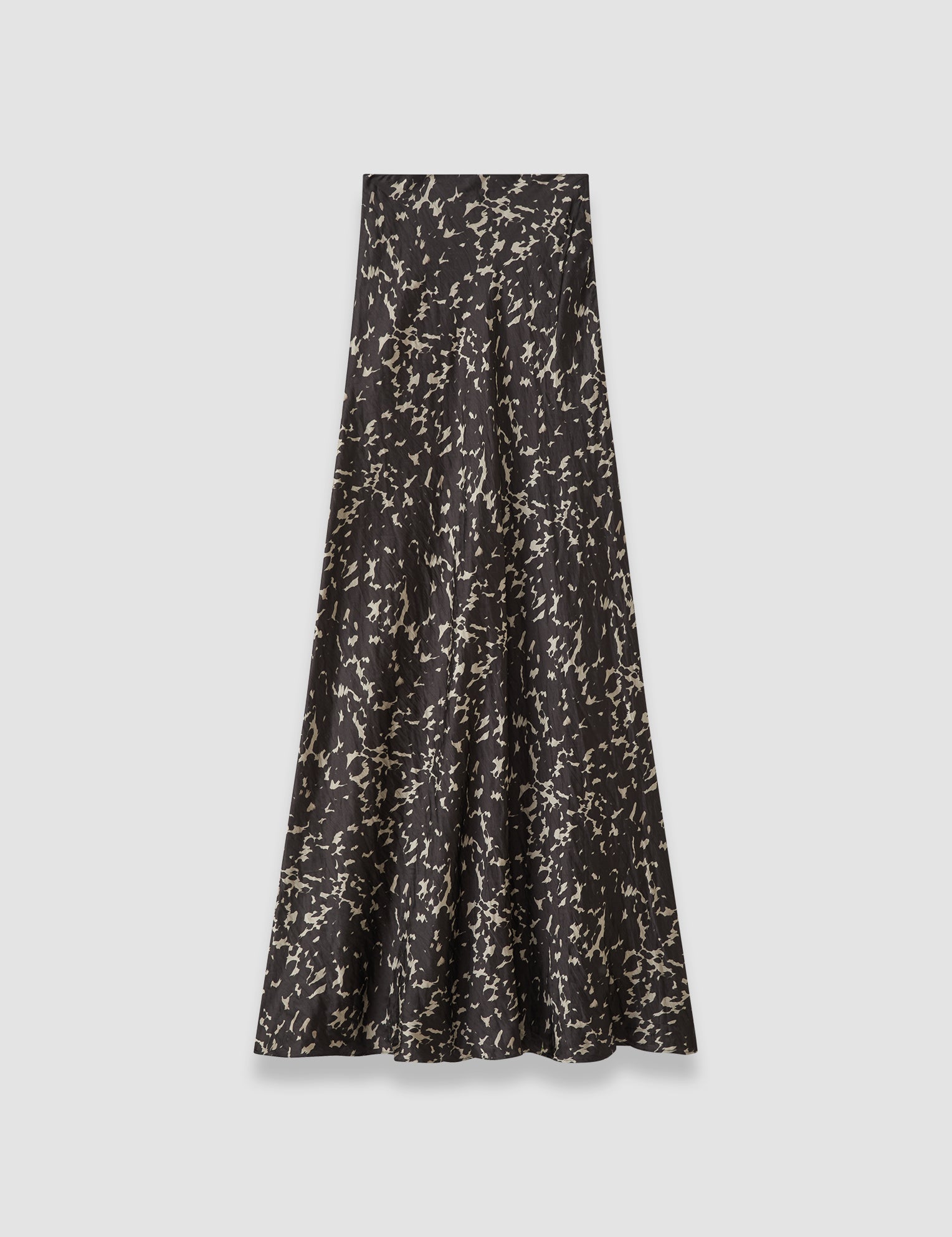 Brown Marzia Printed Crinkle Skirt - Joseph