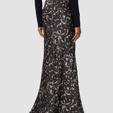 Brown Marzia Printed Crinkle Skirt - Joseph