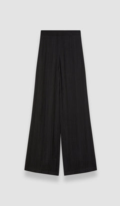 Black Mawn Pleat Jacquard Trousers - Joseph