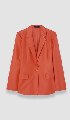 Orange Mela Soft Cotton Silk Jacket - Joseph