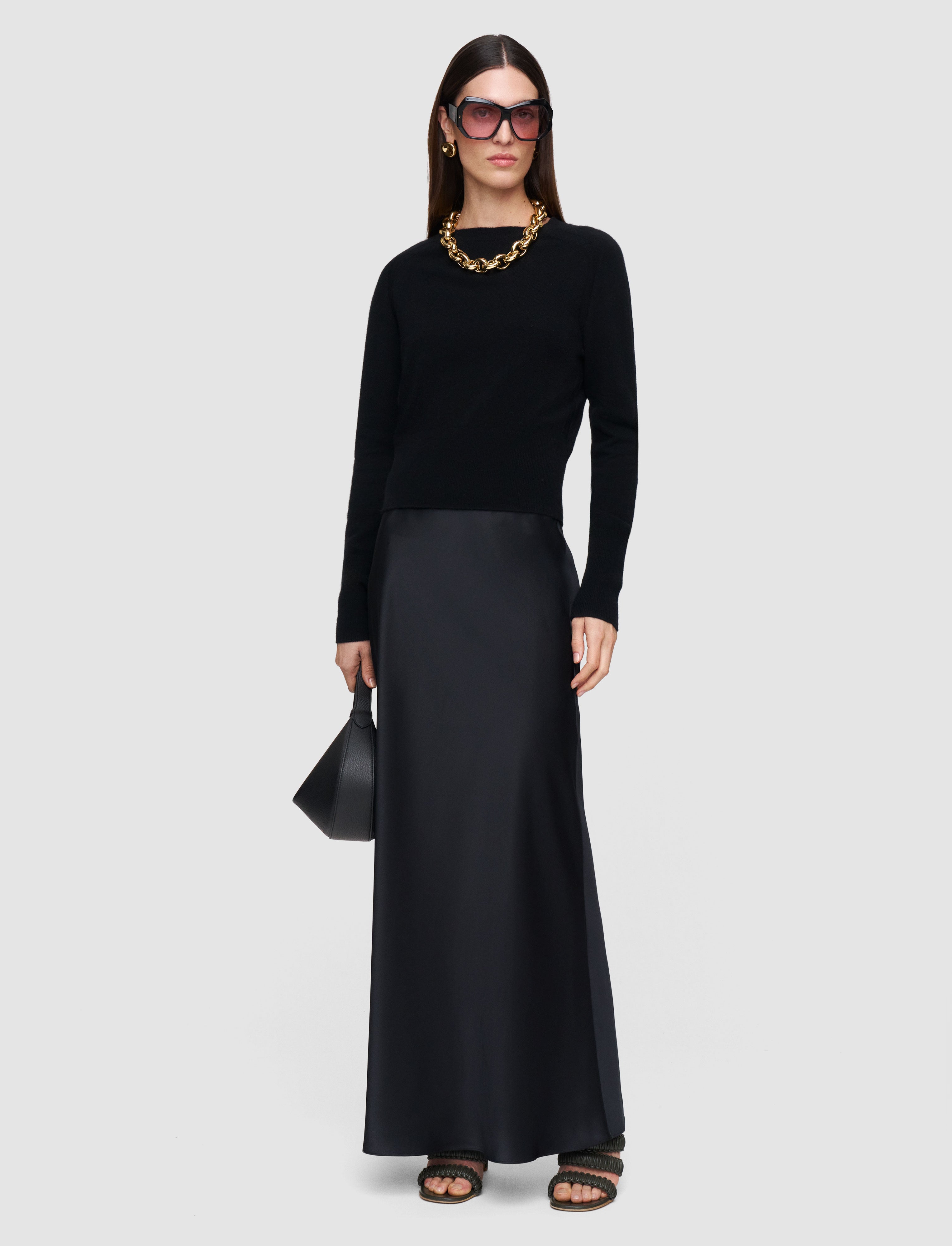 Bi-Colour Knit Skirt in Multicolour | JOSEPH US