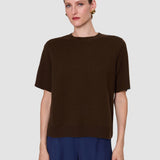 Brown Meli Double Side Cashmere Top - Joseph