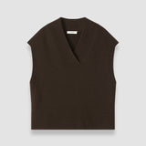 Brown Mena Pure Cashmere Vest - Joseph