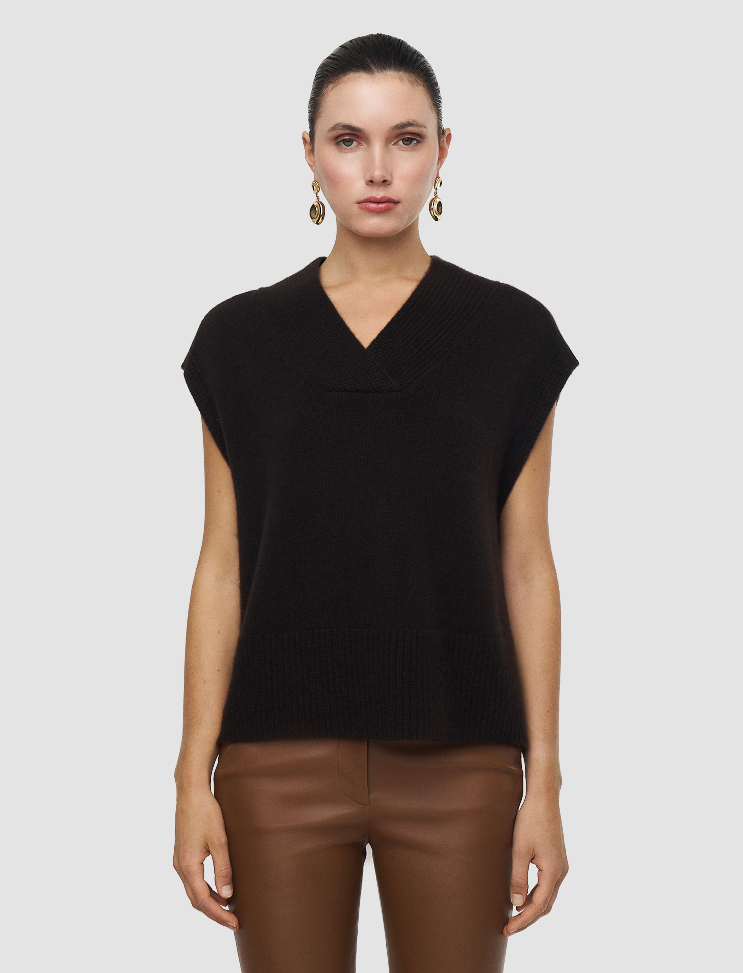 brown-mena-pure-cashmere-vest-JOSEPH