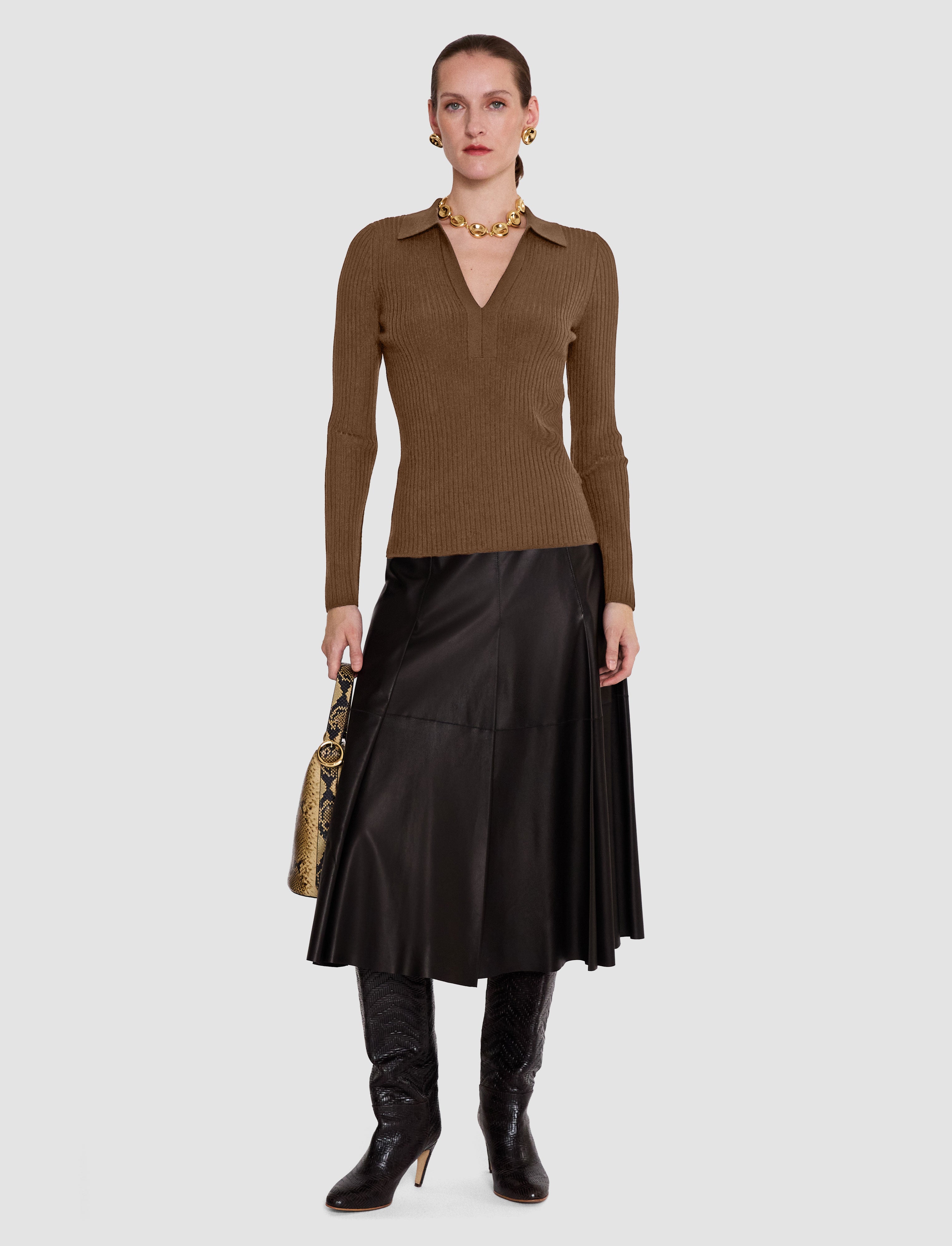 brown-merino-wool-rib-polo-JOSEPH