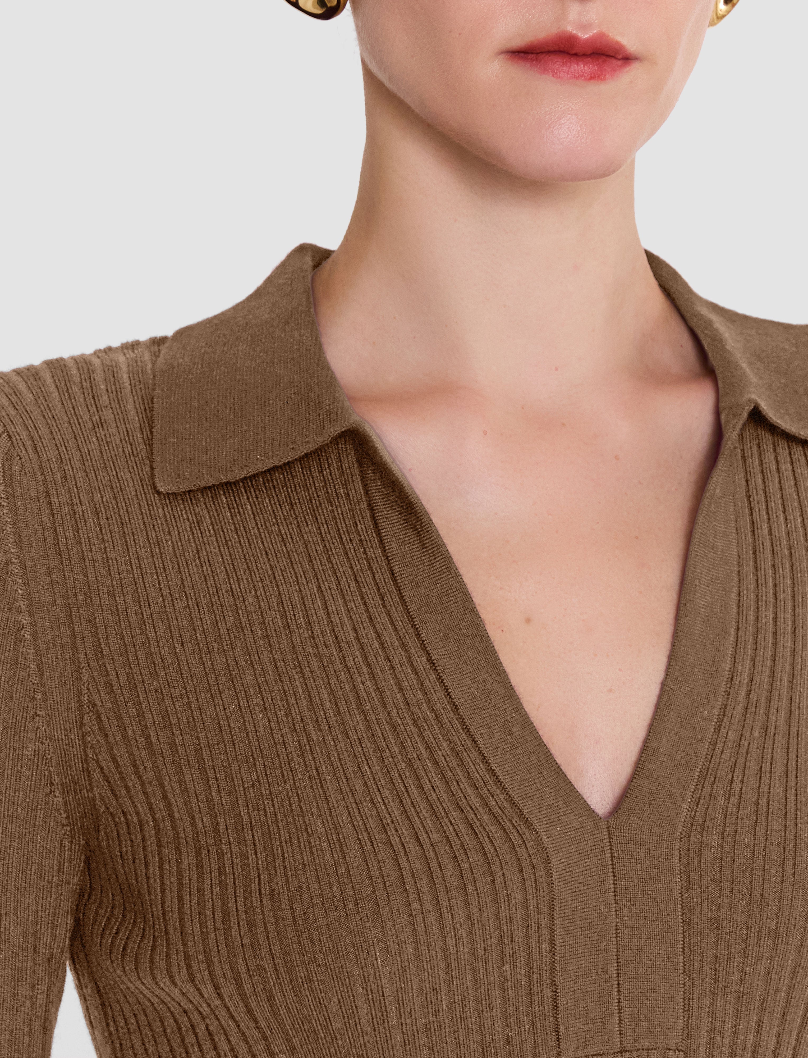 brown-merino-wool-rib-polo-JOSEPH
